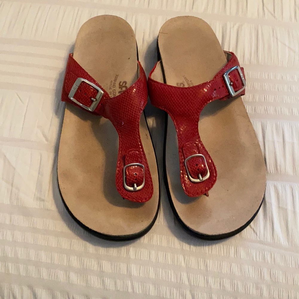 SAS Sanibel sandal red - size 8